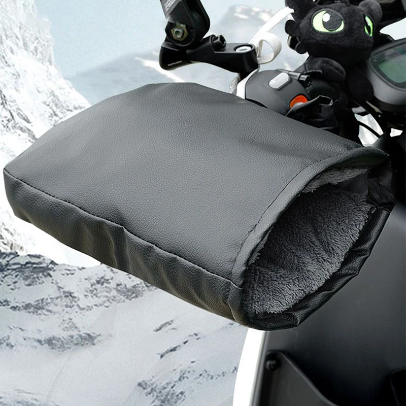 Motorcycle Gear Gloves - Muffs มือจับรถจักรยานยนต์อุปกรณ์ฤดูหนาว Mitts ถุงมืออุ่นกันน้ํา Handmuffs จักรยานมือจับครอบคลุมอุ่น