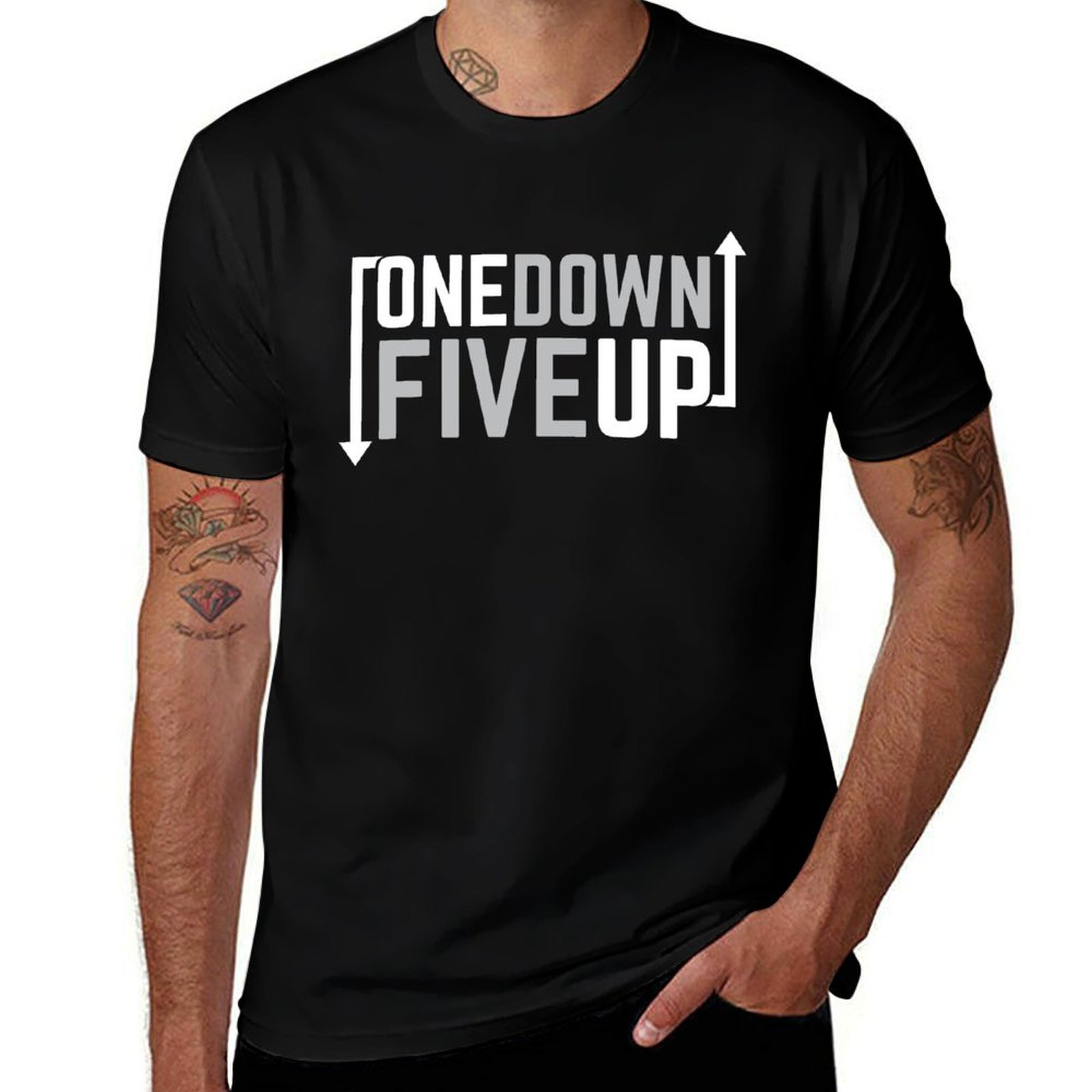 Motorcycle Gear Up Down - เสื้อยืดลายพิมพ์ Motorcycle One Down Five Up