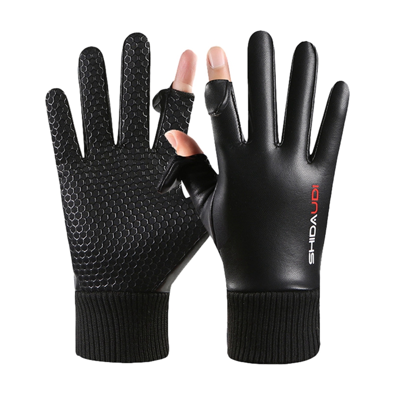 Motorcycle Gear Gloves - ถุงมือมอเตอร์ไซค์บุขนแกะกันความร้อน หน้าจอสัมผัส กันน้ำ ปิดคลุมนิ้วเต็มรูปแบบ สำหรับขี่มอเตอร์ไซค์ จักรยาน