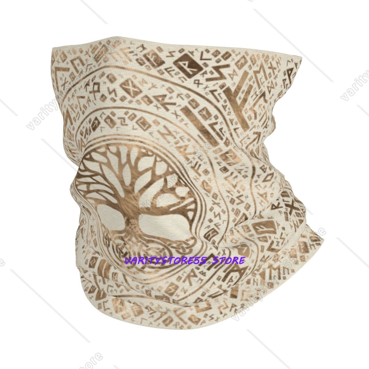 Neck Warmer Balaclava - ผ้าพันคอ/ผ้าคลุมหน้าแบบพันรอบคอ ลายต้นไม้แห่งชีวิต ไวกิ้ง ยิกดราซิล รูน วัลฮัลลา