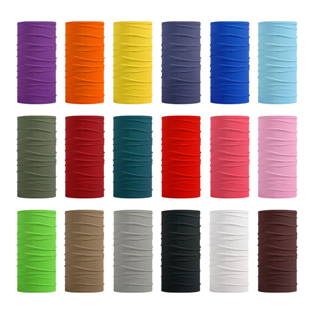 Neck Warmer Balaclava - ไม่มีรอยต่อสีทึบ Bandanas ผู้ชายผู้หญิงสีดําสีแดงสีเทาผ้าพันคอเดินป่าคอ Gaiter ขี่จักรยานหน้าปก Balaclava