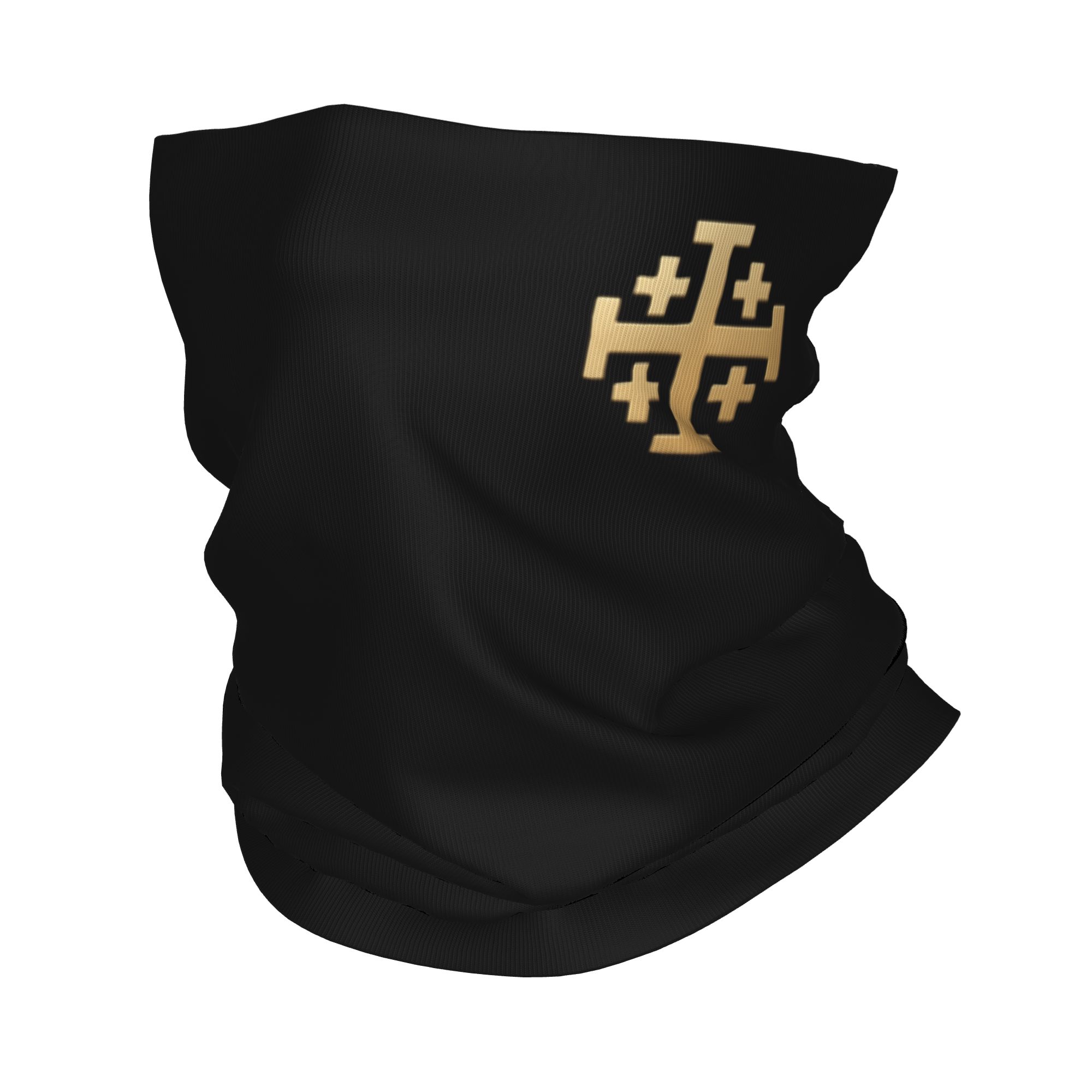 Neck Warmer Balaclava - ผ้าพันคอคริสเตียนลายกางเขนอัศวินเยรูซาเล็ม ผ้าปิดคอพิมพ์ลายเทมพลาร์ พระเยซู บาลาคลาวาส ผ้าปิดหน้า ผ้าพันคอ