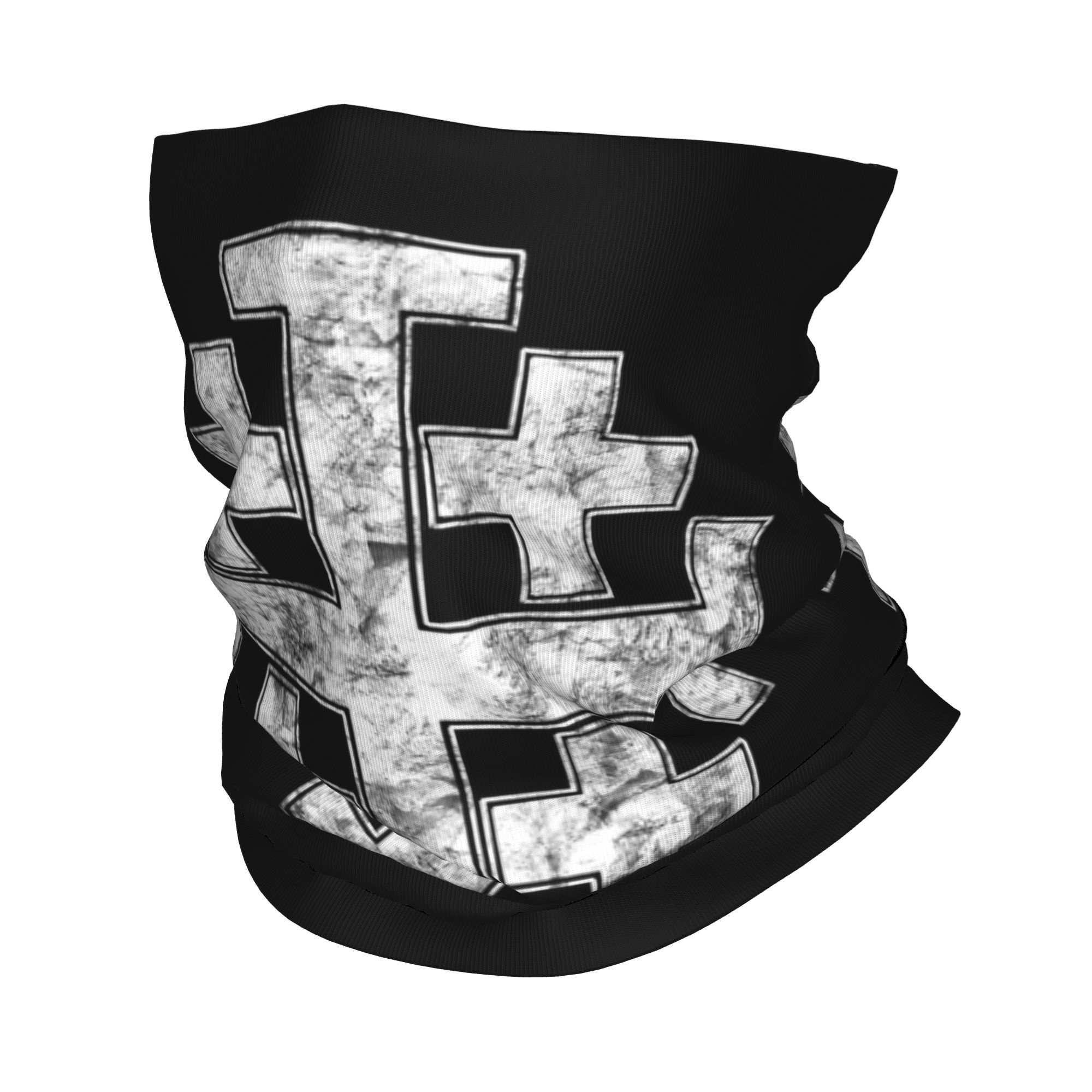 Neck Warmer Balaclava - ผ้าพันคอคริสเตียนลายกางเขนอัศวินเยรูซาเล็ม ผ้าคลุมคอ บาลาคลาวา หน้ากากปิดหน้า ผ้าพันคอพิมพ์ลายเทมพลาร์ พระเยซู
