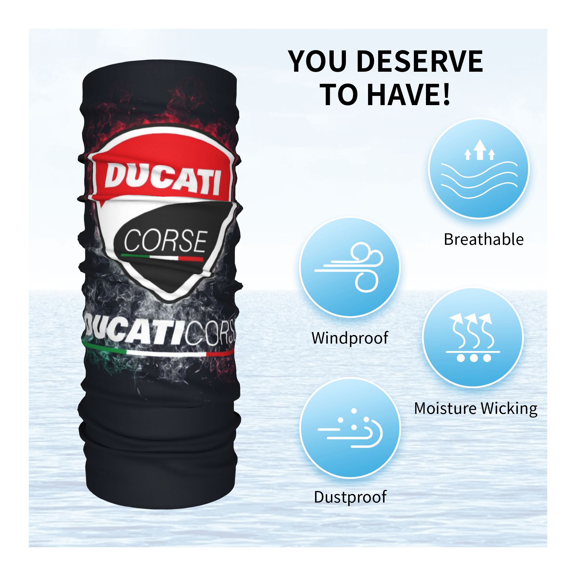 ผ้าพันคอแบบสปอร์ต Ducati แบบกำ - Neck Warmer Balaclava บทวิจารณ์และราคา