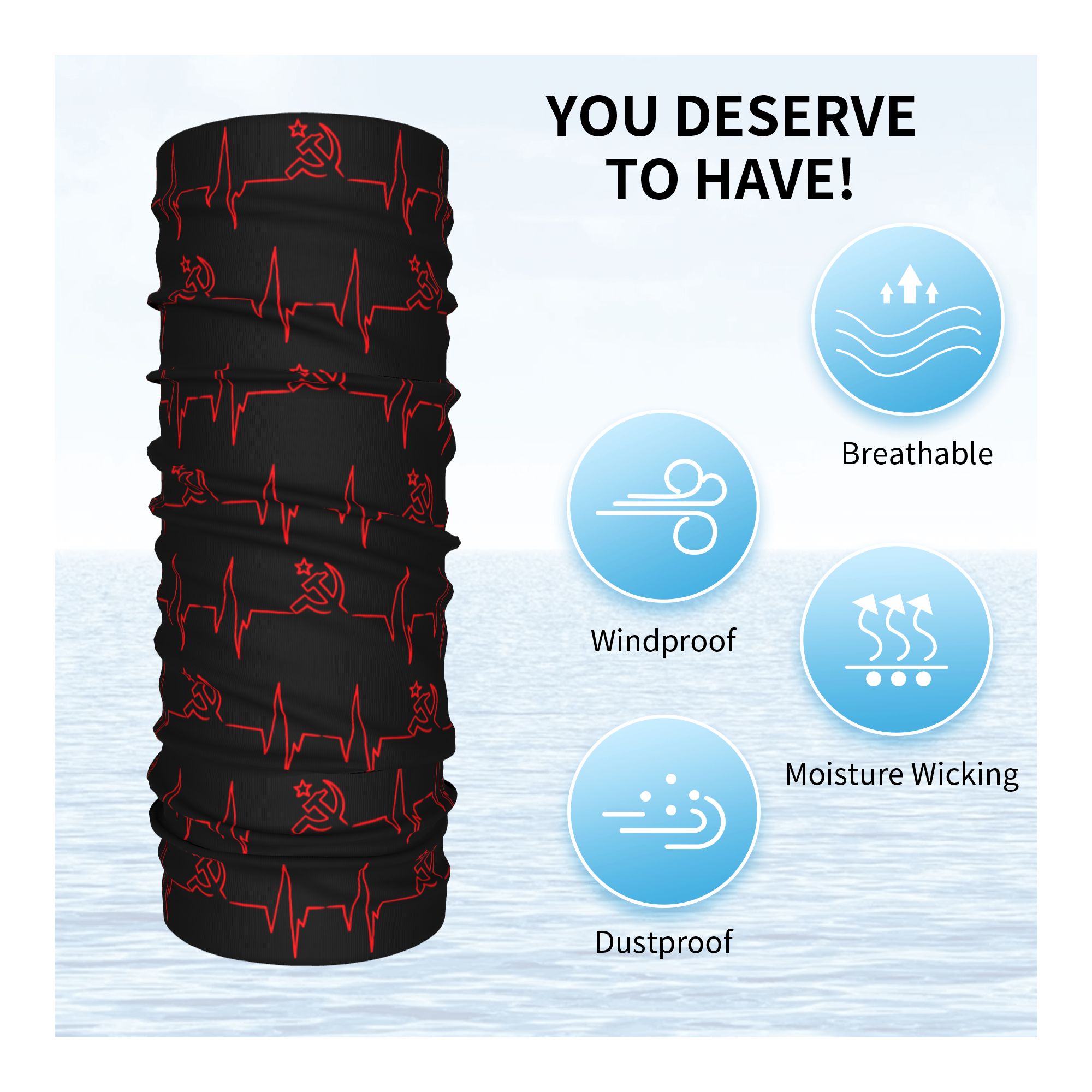 ผ้าพันคอคลุมหน้าลายธงชาติรัสเซ - Neck Warmer Balaclava บทวิจารณ์และราคา
