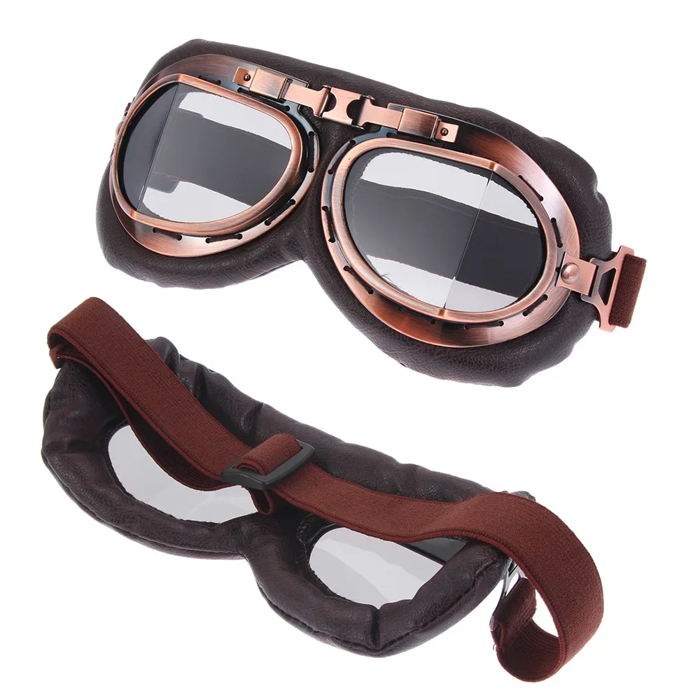 แว่นตากันฝุ่นสไตล์นักบินย้อนยุ - Motorcycle Gear Used บทวิจารณ์และราคา