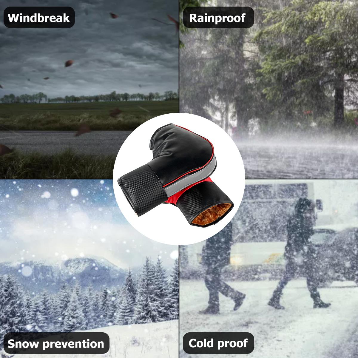 ที่ครอบแฮนด์มอเตอร์ไซค์1คู่ถุง - Motorcycle Gear Gloves บทวิจารณ์และราคา