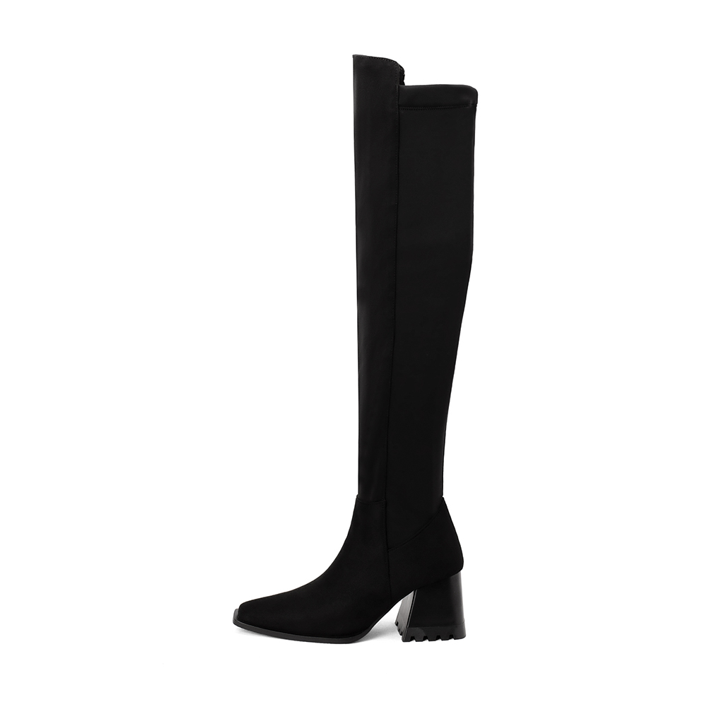 รองเท้าบูทสูงถึงต้นขาสีไวน์แดง - Riding Boot Short บทวิจารณ์และราคา