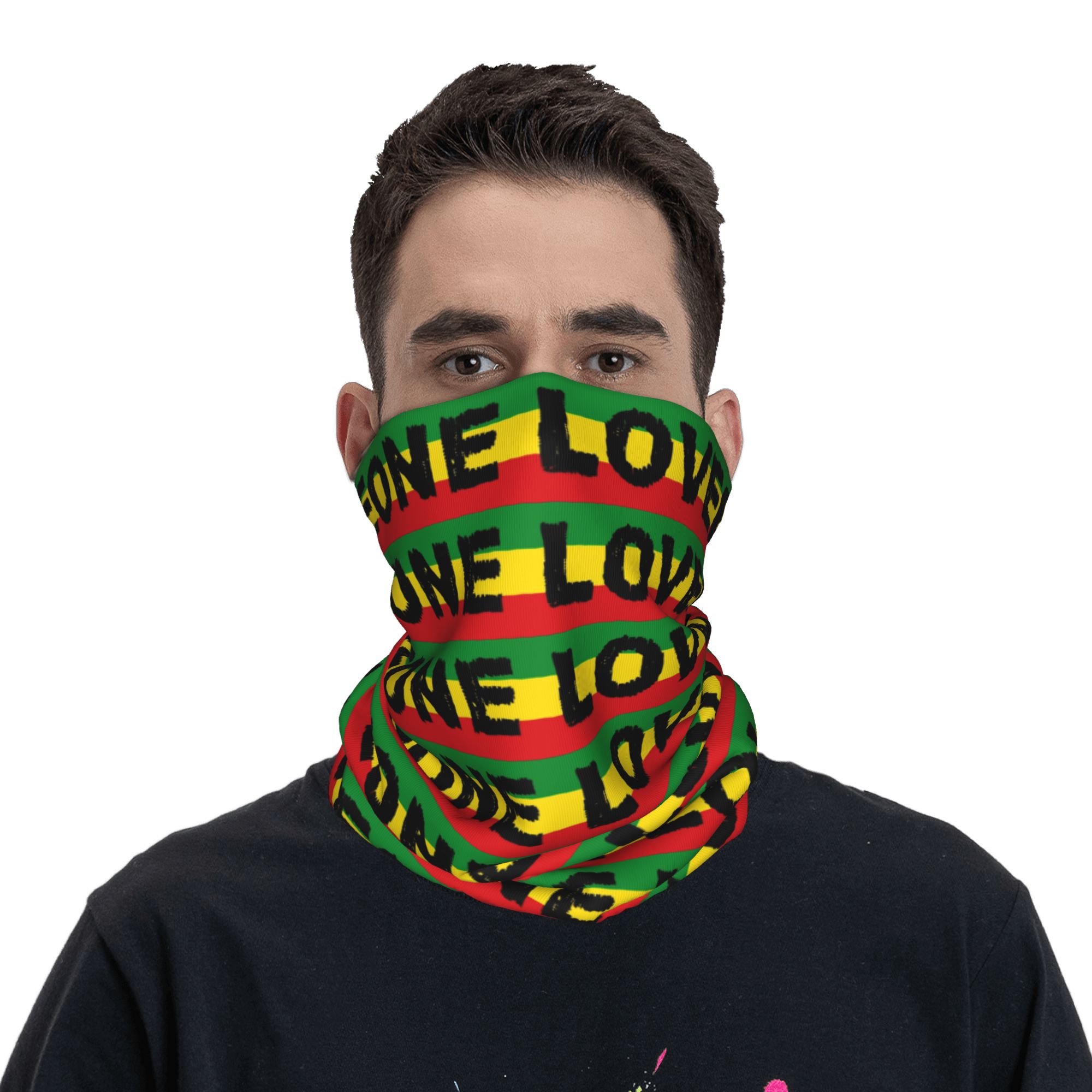 ผ้าพันคอแบบคลุมหน้าลายธงชาติจา - Neck Warmer Balaclava บทวิจารณ์และราคา