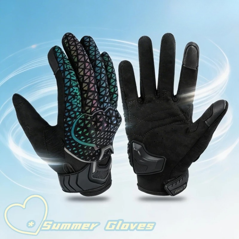 ถุงมือมอเตอร์ไซค์ฤดูร้อน VEMAR - Motorcycle Gear Gloves บทวิจารณ์และราคา
