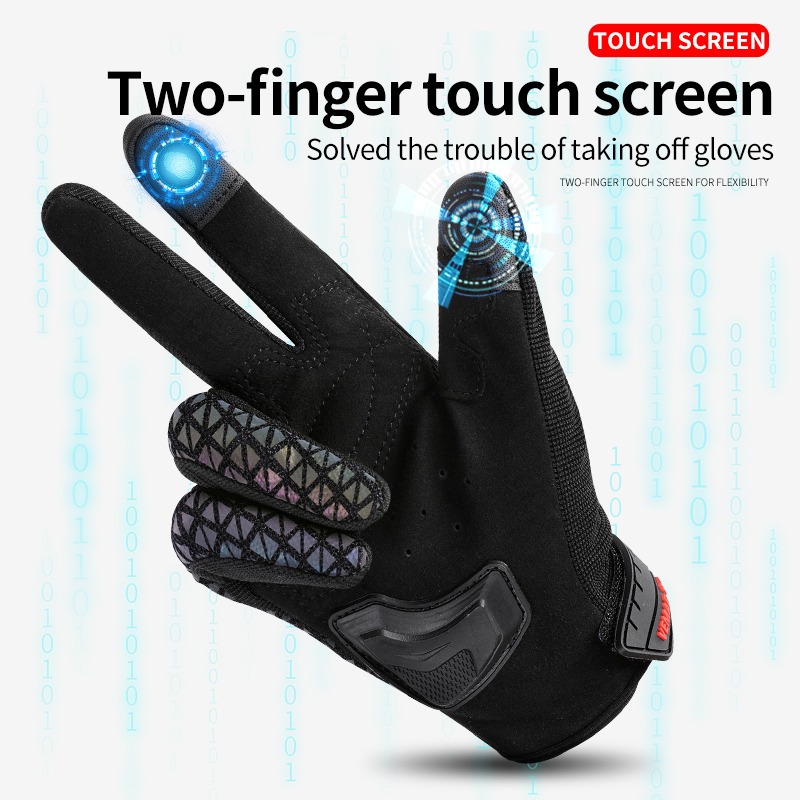 ถุงมือมอเตอร์ไซค์ฤดูร้อน VEMAR - Motorcycle Gear Gloves บทวิจารณ์และราคา