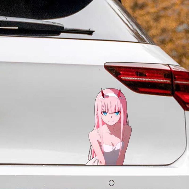สติ๊กเกอร์สาวอนิเมะ Darling in - Zero Motorcycle Gear บทวิจารณ์และราคา