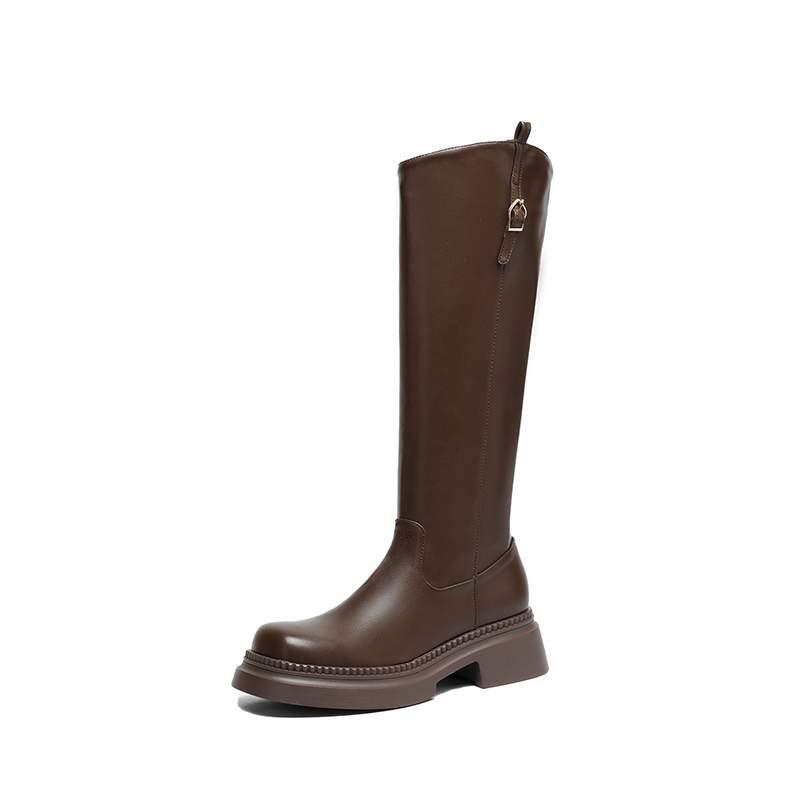 รองเท้าบูททรงกลมหัวมนไมโครไฟเบ - Riding Boot Short บทวิจารณ์และราคา