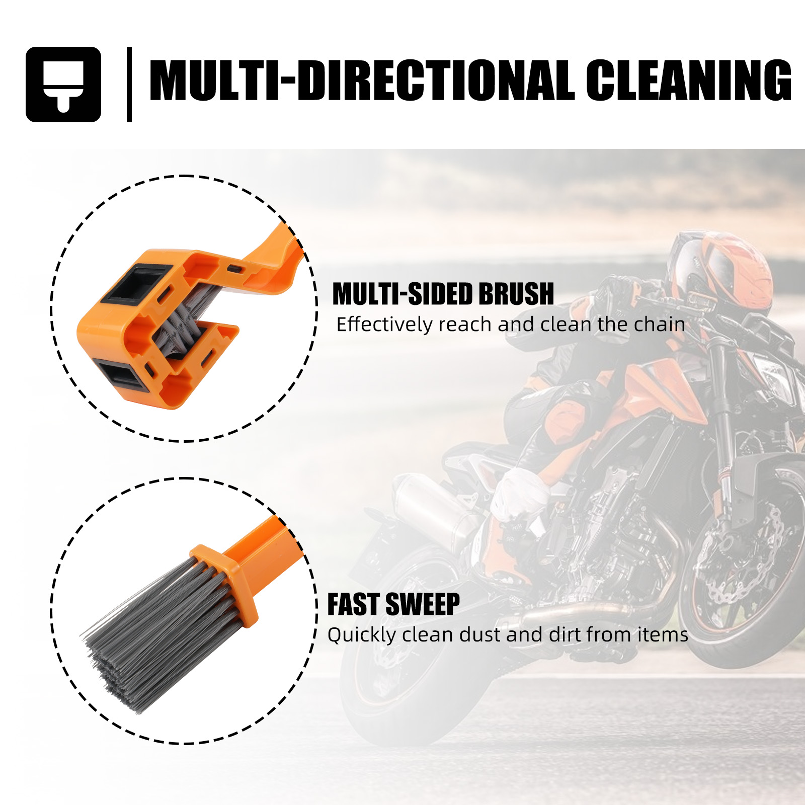 แปรงทำความสะอาดโซ่รถมอเตอร์ไซค - Motorcycle Gear Used บทวิจารณ์และราคา