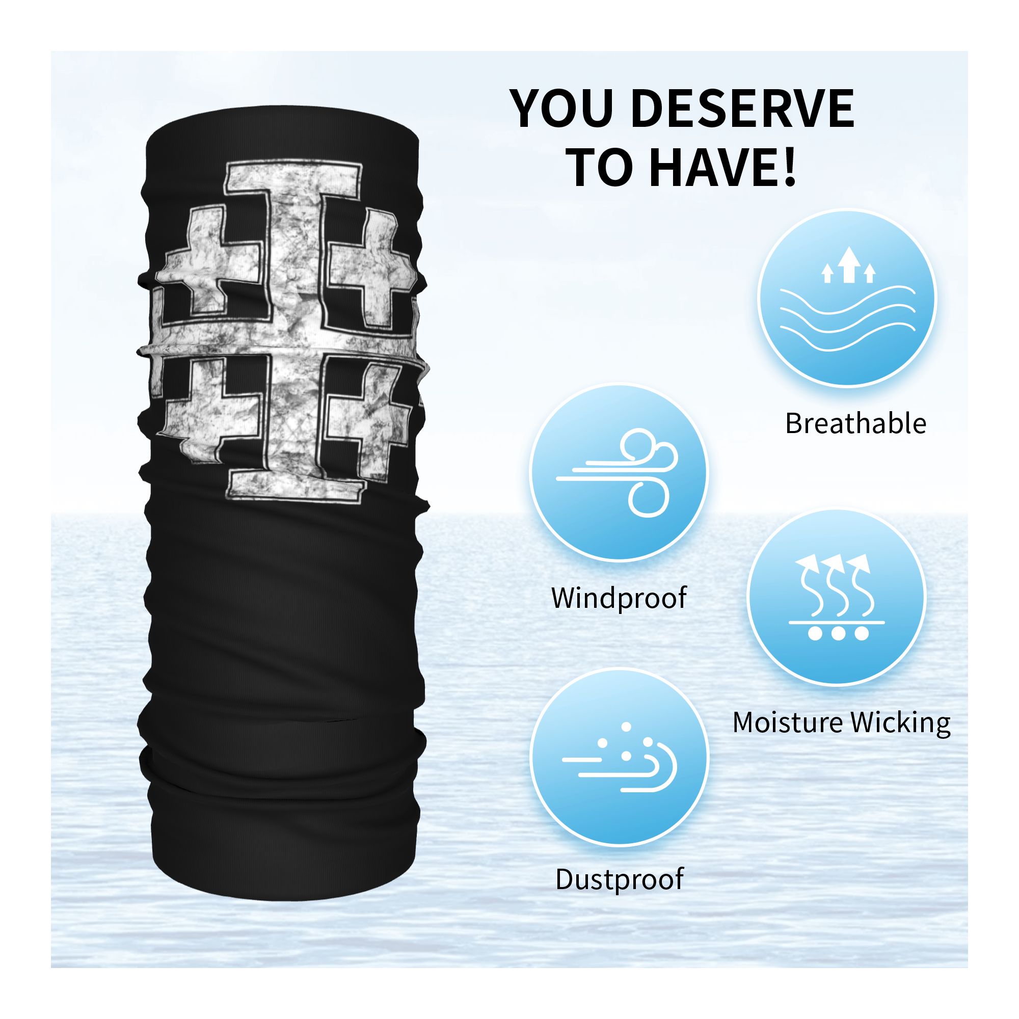 ผ้าพันคอคริสเตียนลายกางเขนอัศว - Neck Warmer Balaclava บทวิจารณ์และราคา